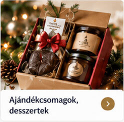 Ajándékcsomagok, desszertek
